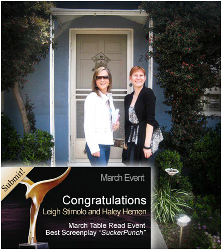 Leigh Stimolo & Haley Hemen, Suckerpunch screenplay
