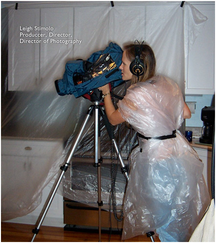 Leigh Stimolo, Director, Director of Photography, on set