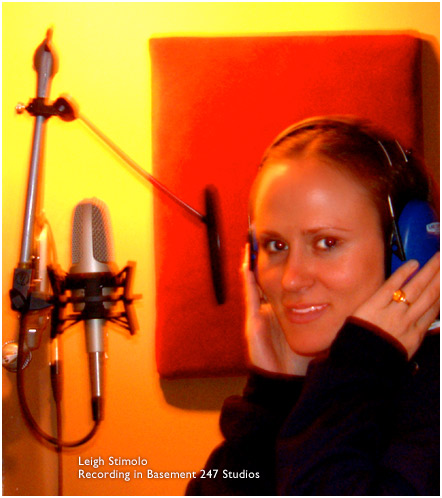 Leigh Stimolo in the studio