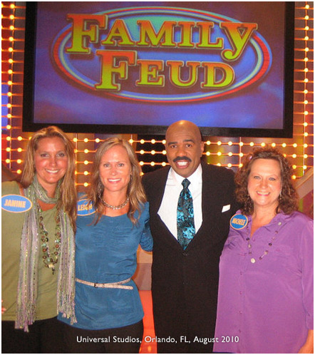 Leigh Stimolo, Family Feud contestant with Steve Harvie