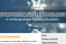 harvard university symposium on technology in undergraduate science education web site
